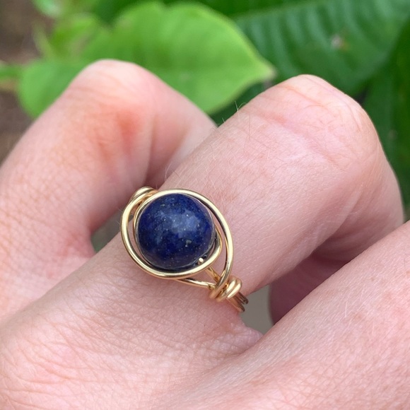 COPY - Handmade lapis lazuli ring - Picture 2 of 4